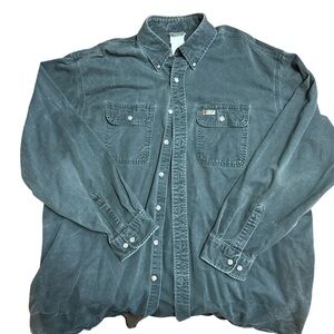 Men's Green button down Shirt